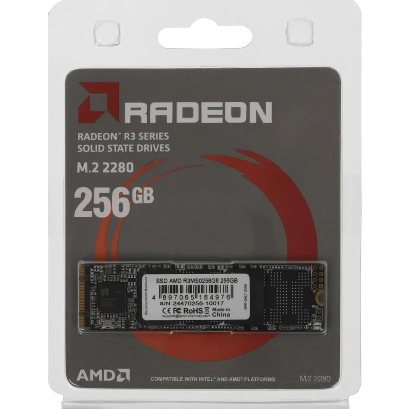 Накопичувач SSD AMD m.2 sata 256G Radeon R3 (R3MS0256G8)
