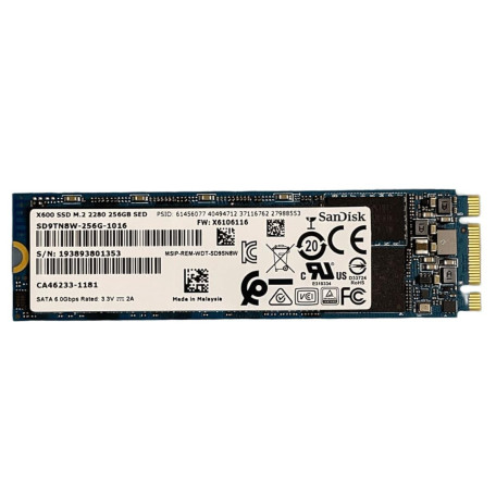 Накопичувач SSD Sandisk M.2 Sata 256Gb X600 M.2 2280 (SD9TN8W-256G-1016) Б/в