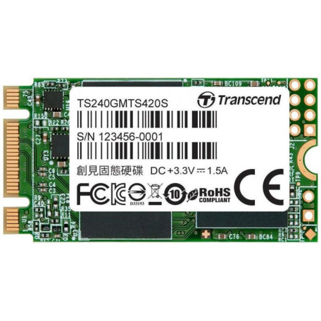 Накопичувач SSD Transcend m.2 sata 430S 256 GB 240 250 (TS256GMTS430S)