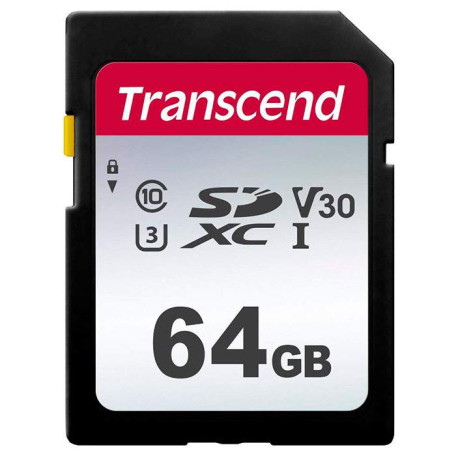 Карта памяти Transcend 64GB SDXC C10 UHS-I R100/W20MB/s (TS64GSDC300S)