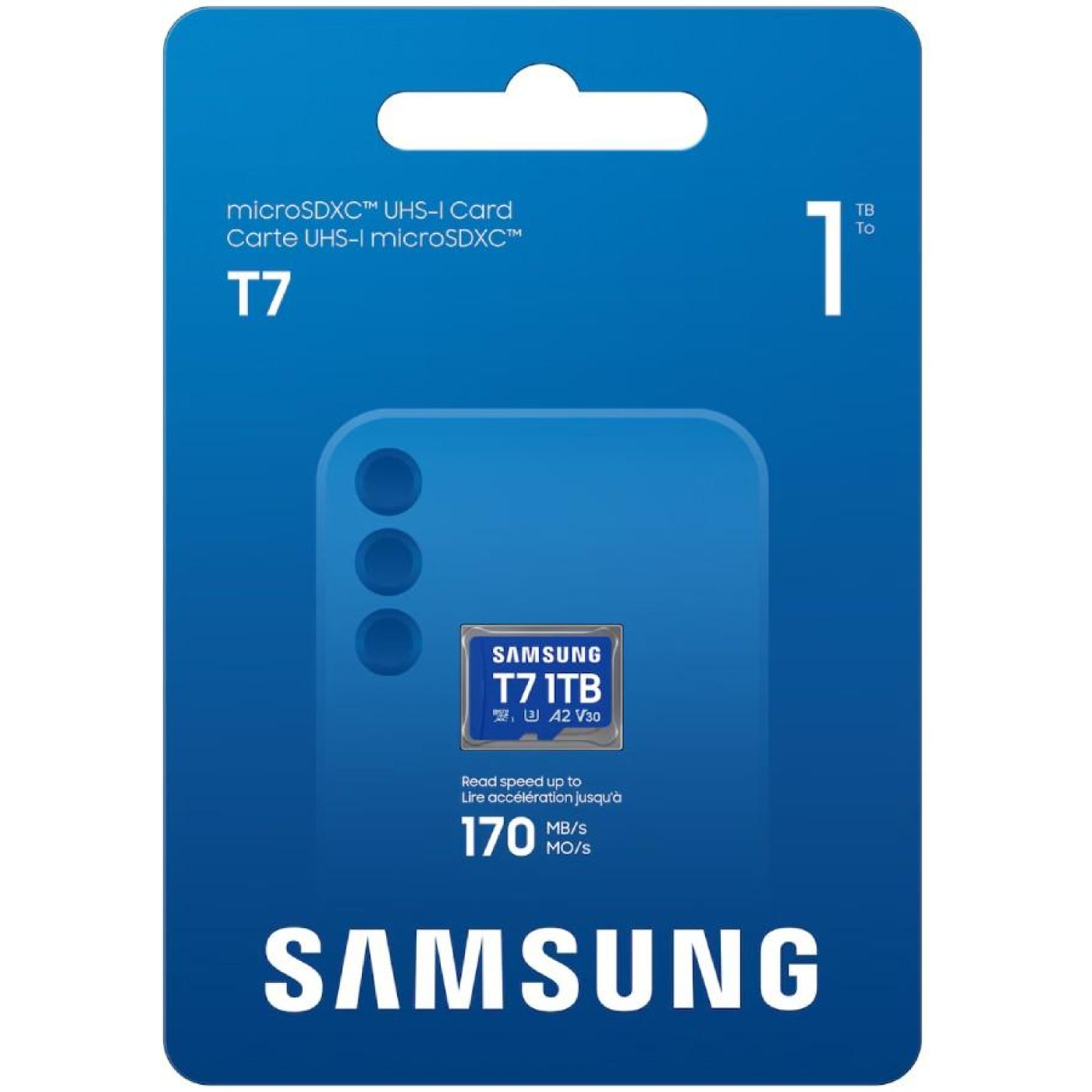 Карта пам’яти SAMSUNG MICRO SDXC T7 1TB, U3, V30, A2 до 170 Мб/с