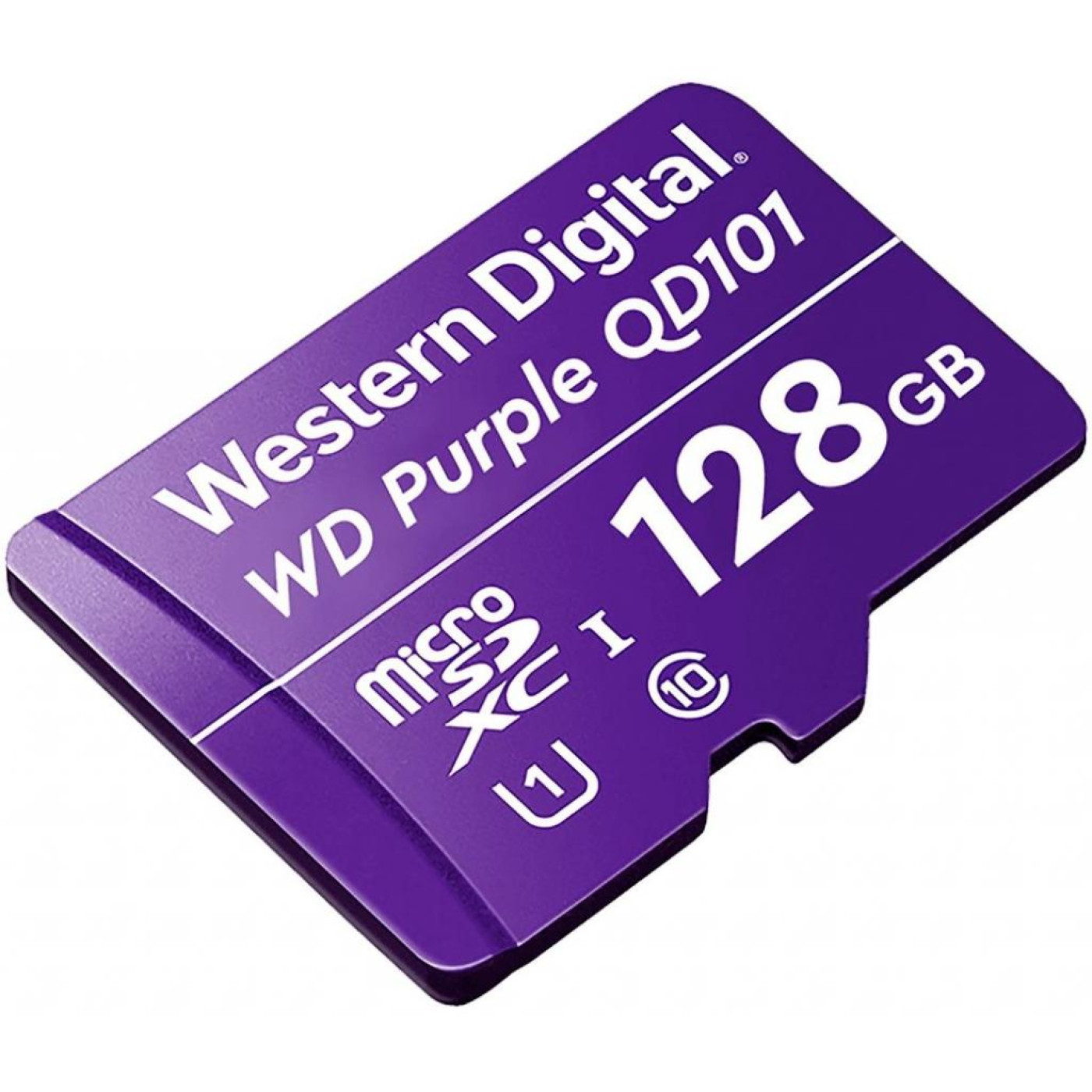 Карта памяти Western Digital MicroSDHC 128GB UHS-I Class 10 WD Purple QD101 (WDD128G1P0C)