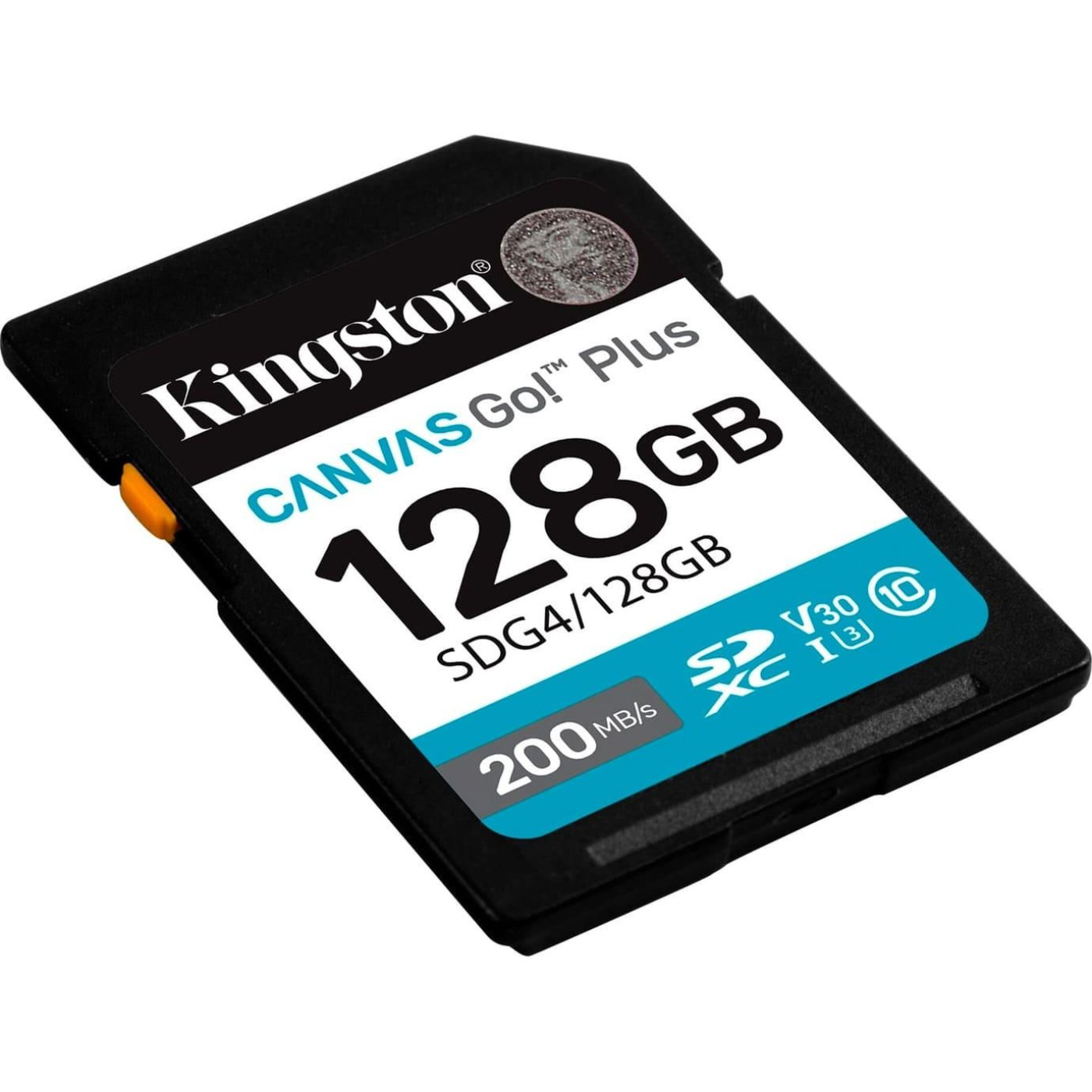 Карта пам'яті Kingston SD  128GB C10 UHS-I U3 V30 R200MB/s