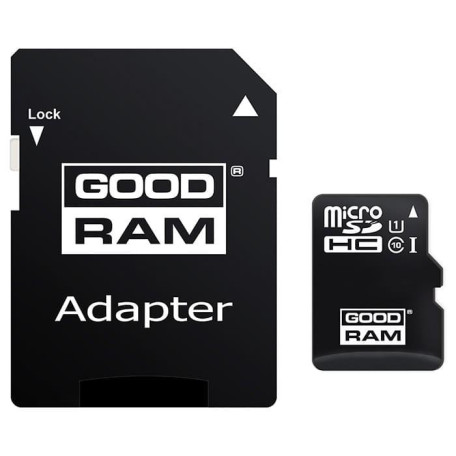 Карта пам'яті GoodRam MicroSDHC 32GB UHS-I Class 10 + SD-adapter (M1AA-0320R12)