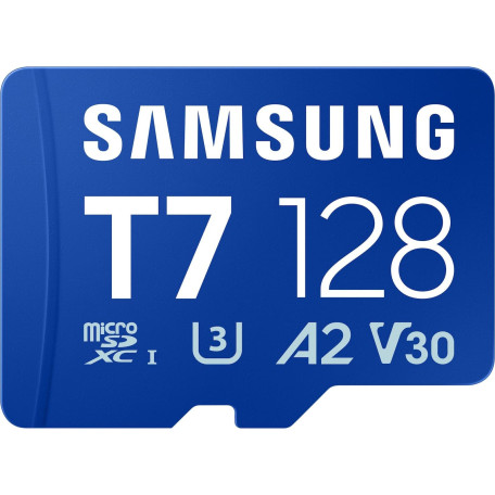 Карта пам'яті Samsung MICRO SDXC T7 128GB, U3, V30, A2 до 170 Мб/с (MB-MB128T/WW)