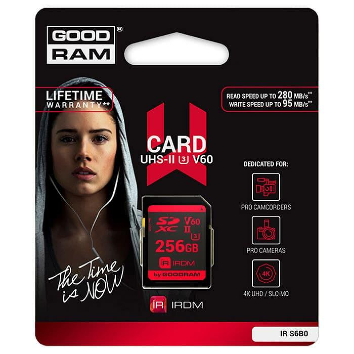 Карта пам'яті GoodRam Memory card Secure Digital 256Gb IRDM SDXC V60 UHS-II U3 Retail (IR-S6B0-2560R11)