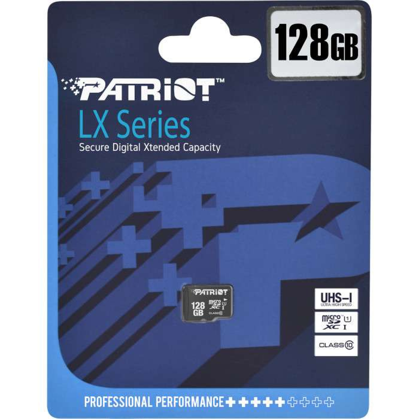 Карта пам'яті Patriot 128GB microSDHC UHS-I Class 10 LX (PSF128GMDC10)