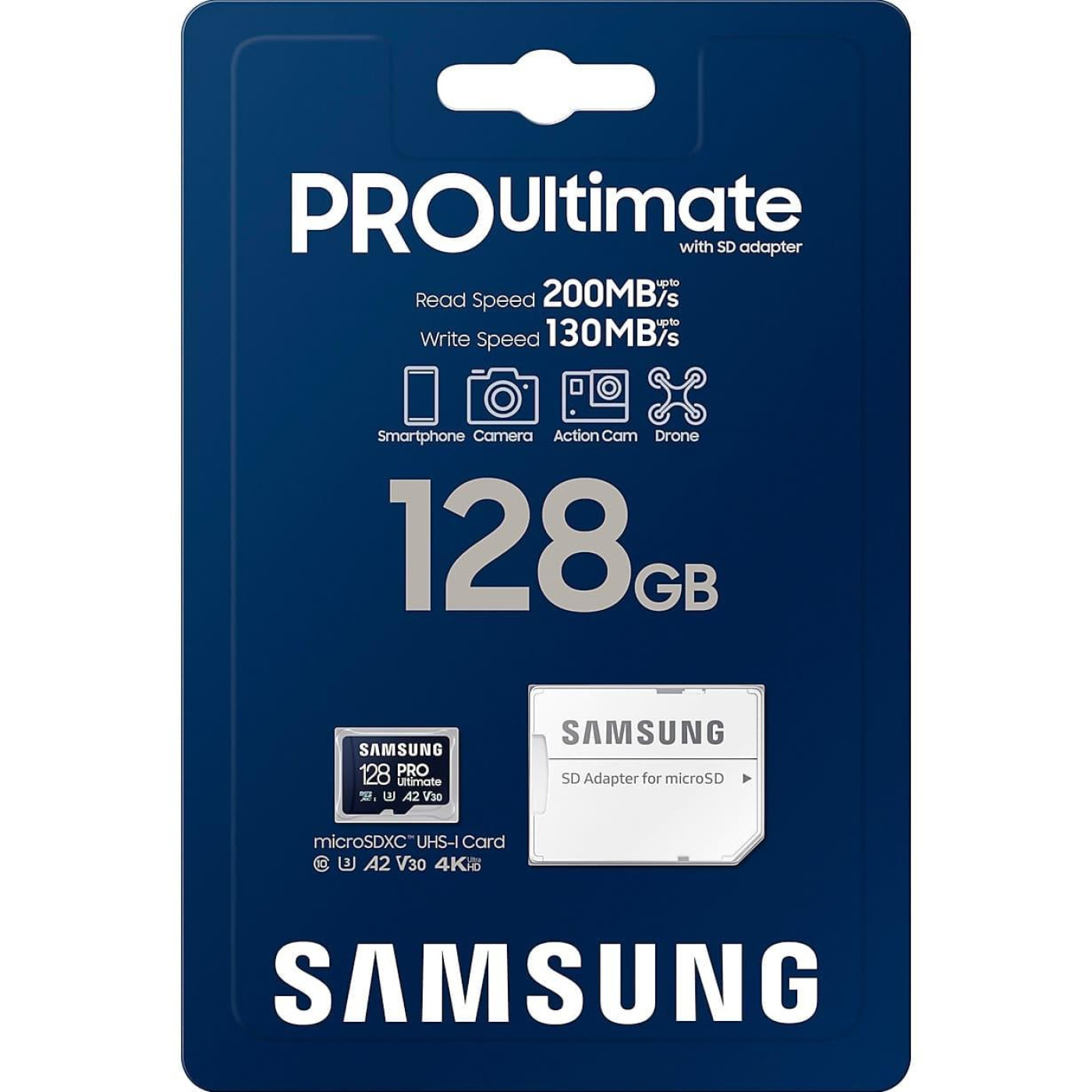 Карта пам'яті Samsung MICRO SDXC 128GB W/ADAPT. MB-MY128SA/WW (MB-MY128SA/WW)
