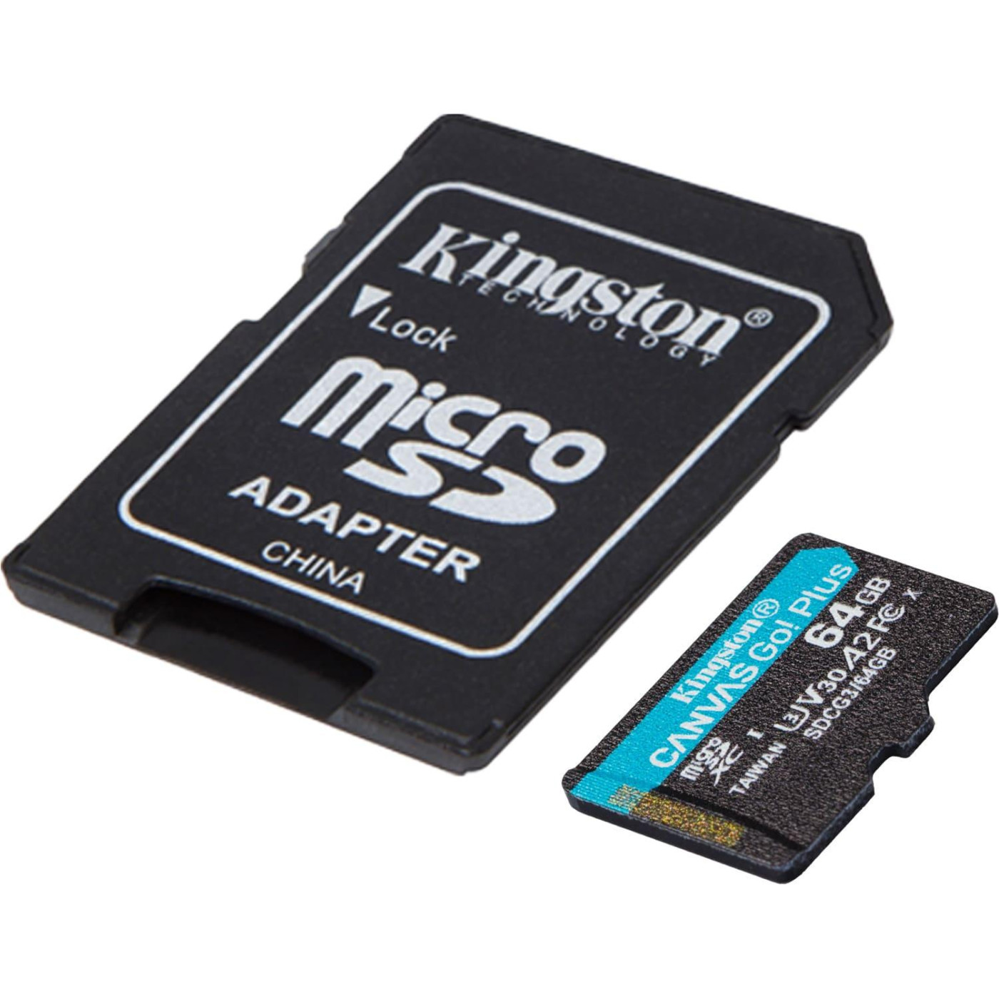 Карта пам'яті Kingston 64Gb microSDXC Canvas Go! Plus + SD-адаптер (SDCG3/64GB)