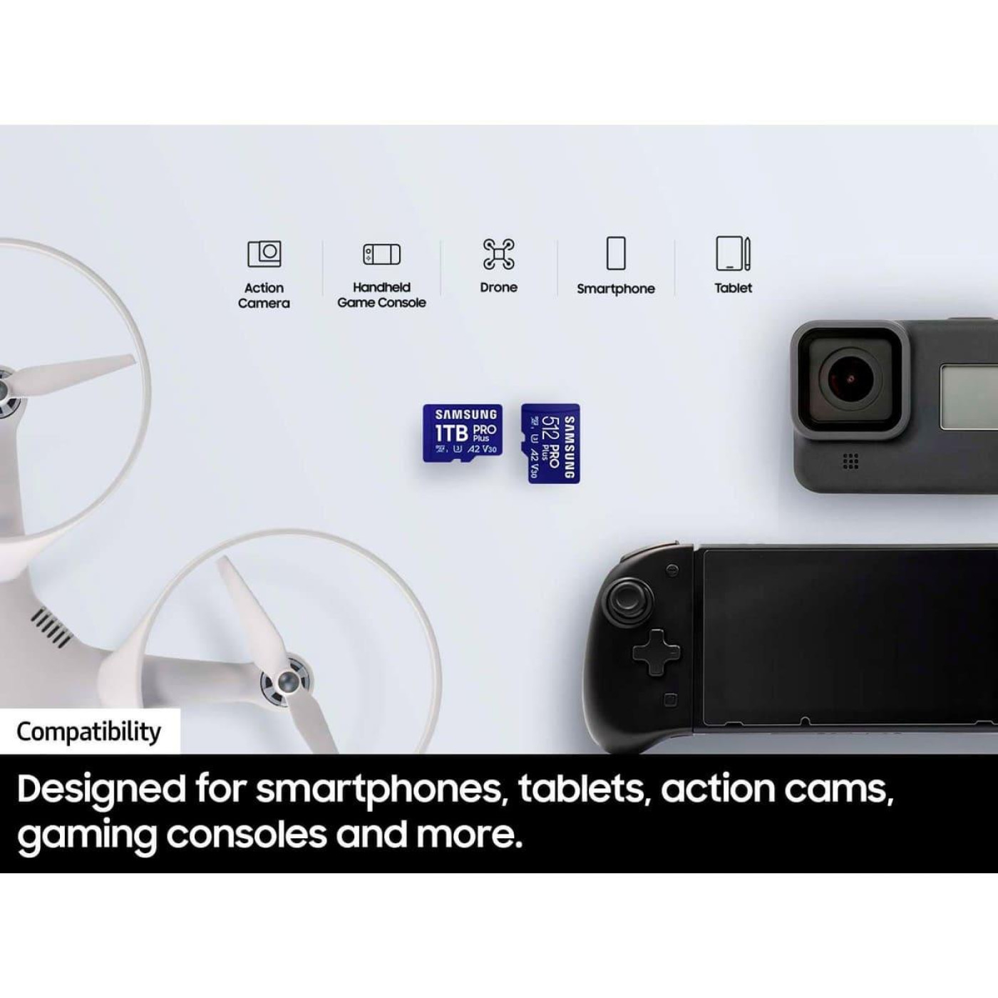 Карта пам’яти MICRO SDXC PRO+ 512GB W/ADAPT. MB-MD512SB/WW SAMSUNG