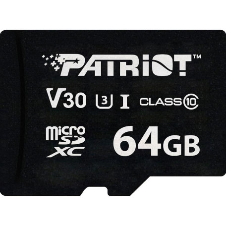 Карта памяти Patriot Micro SDXC VX Series 64GB V3.0 (PSF64GVX31MCX)