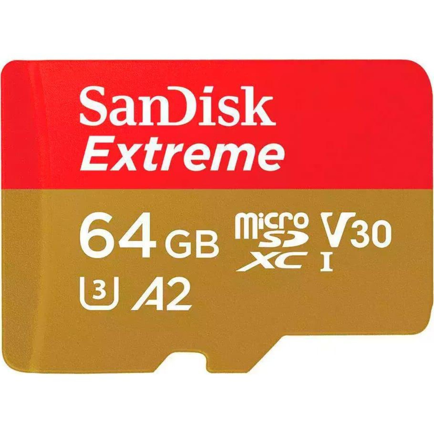 Карта памяти Sandisk 64GB microSDXC Extreme for Action Cams and Drones + SD Adapter + 1 year Rescue (SDSQXAH-064G-GN6AA)