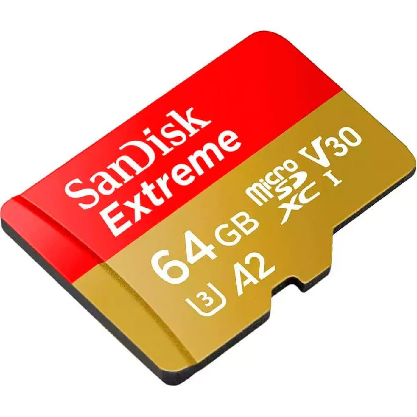 Карта памяти Sandisk 64GB microSDXC Extreme for Action Cams and Drones + SD Adapter + 1 year Rescue (SDSQXAH-064G-GN6AA)