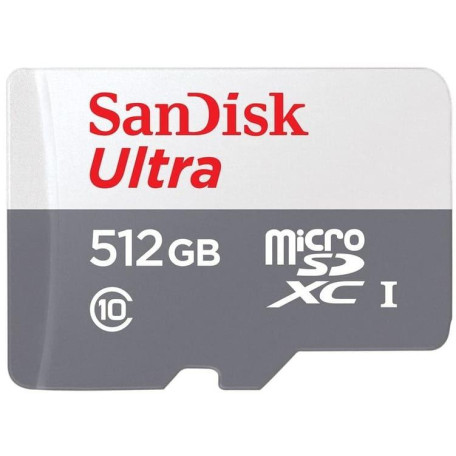 Карта памяти Sandisk Ultra microSDXC 512GB 100MB/s Class 10 UHS-I, EAN: 0619659196622 (SDSQUNR-512G-GN3MN)