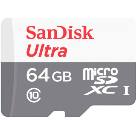 Карта памяти Sandisk 64GB microSDXC card C10 UHS-I ULTRA (SDSQUNR-064G-GN3MN)