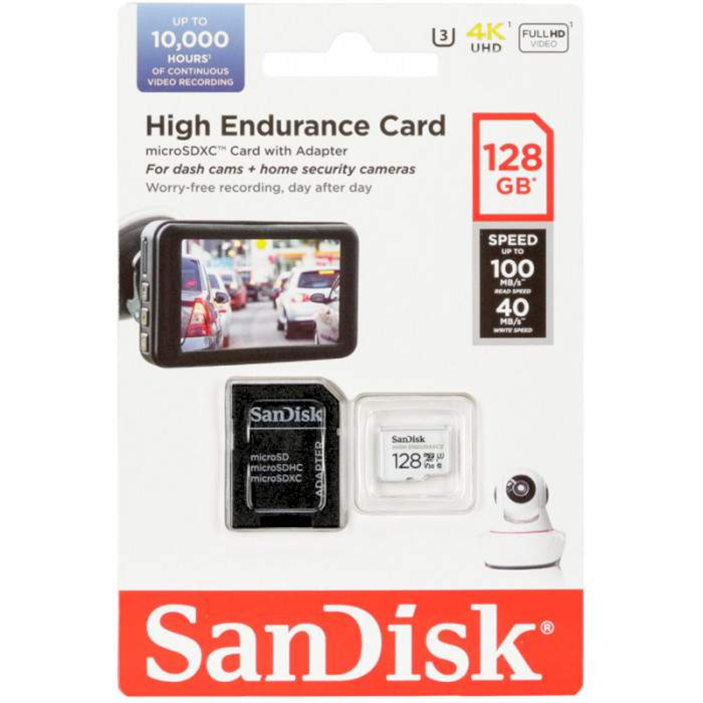 Карта памяти Sandisk i 128GB microSDXC C10 UHS-I U3 V30 R100/W40MB/s High Endurance (SDSQQNR-128G-GN6IA)