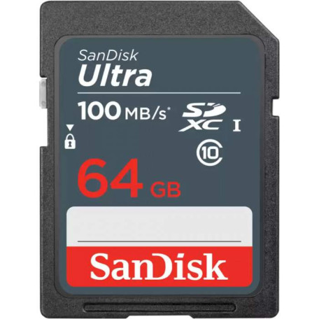 Карта памяти Sandisk 64Gb SD (SDSDUNR-064G-GN3IN)