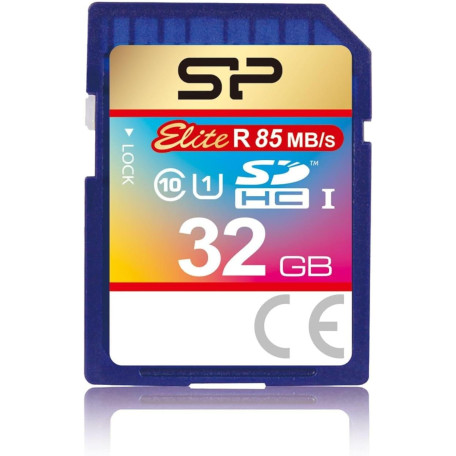Карта пам'яті Silicon Power SDHC (UHS-1) SiliconPower Elite 32Gb class 10 (SP032GBSDHAU1V10)