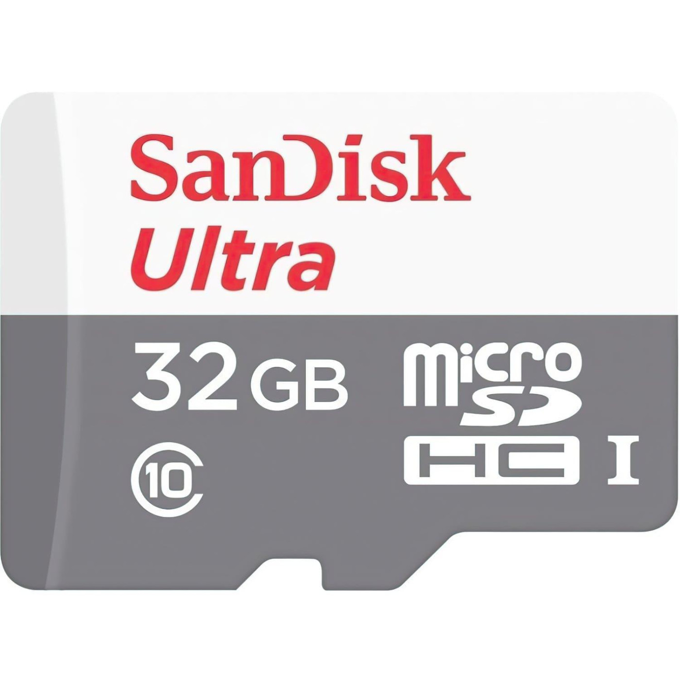 Карта памяти Sandisk 32GB microSDHC C10 UHS-I R100MB/s Ultra + SD (SDSQUNR-032G-GN3MA)
