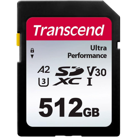 Карта памяти Transcend SD 512GB C10 UHS-I U3 A2 R160/W90MB/s 4K (TS512GSDC340S)