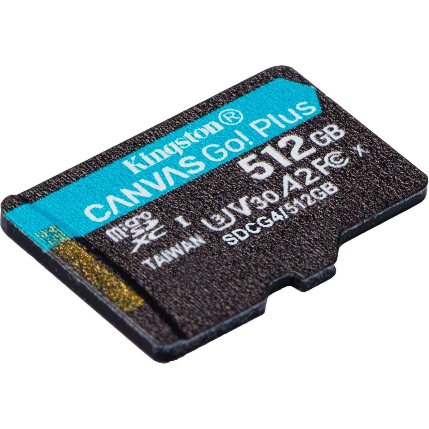 Карта пам`яті MicroSDXC  512GB UHS-I/U3 Class 10 Kingston Canvas Go! Plus R200/W160MB/s (SDCG4/512GBSP)