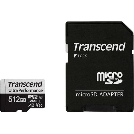 Карта памяти Transcend 512GB microSDXC UHS-I U3 A2 (TS512GUSD340S)