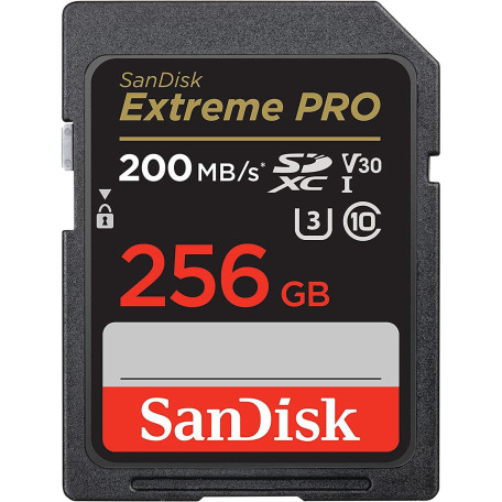 Карта пам'яті Sandisk 256GB SD C10 UHS-I U3 R200/W140MB/s Extreme Pro V30 (SDSDXXD-256G-GN4IN)