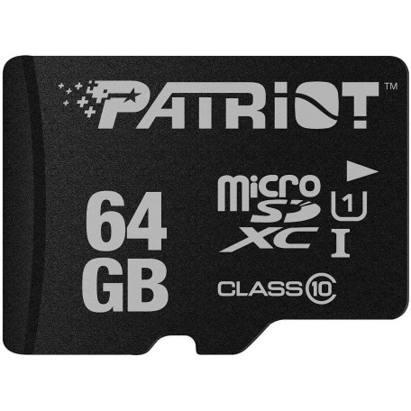 Карта памяти Patriot MicroSDHC 64GB UHS-I Class 10 LX (PSF64GMDC10)