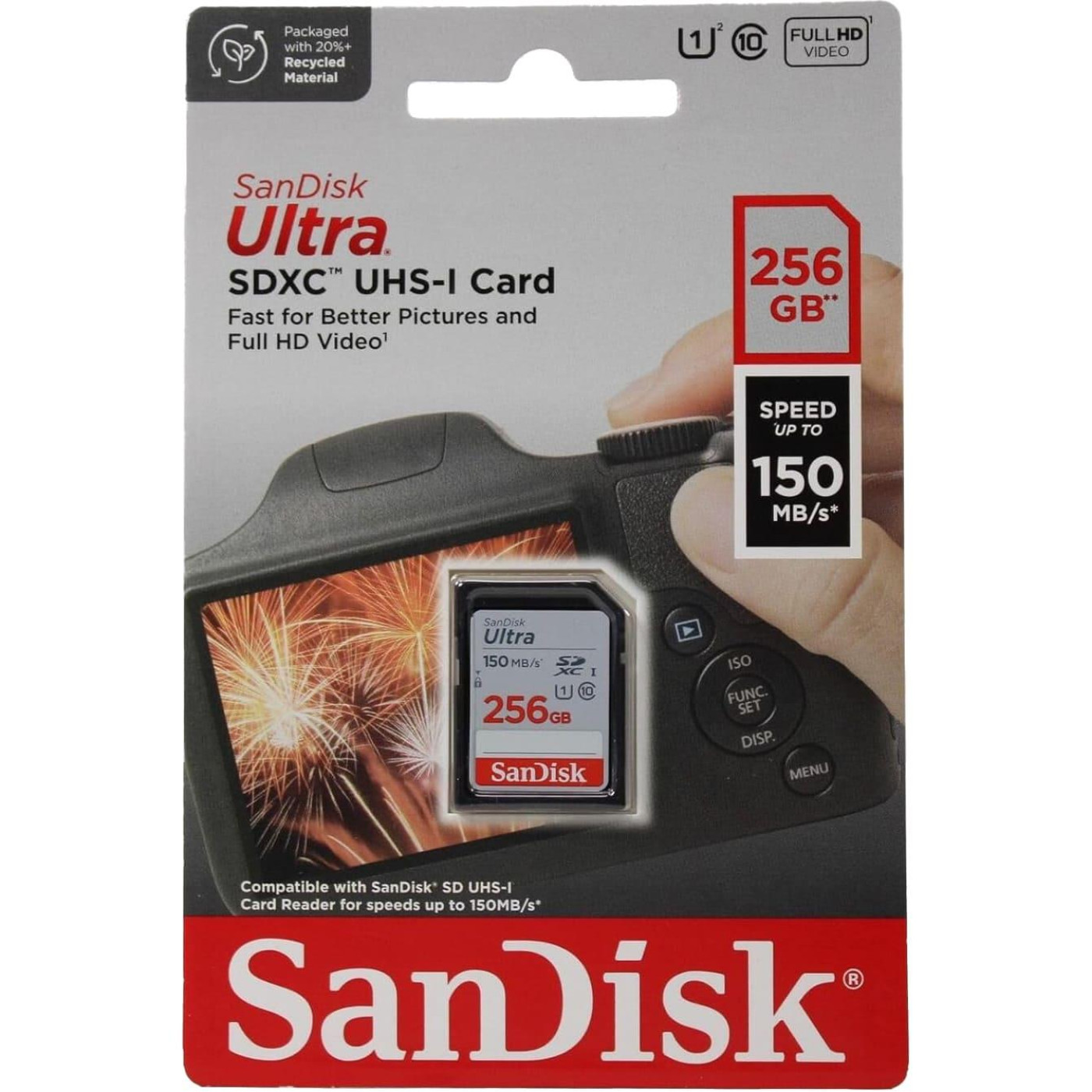 Карта пам'яті Sandisk 256GB SDXC class 10 UHS-I Ultra (SDSDUNC-256G-GN6IN)