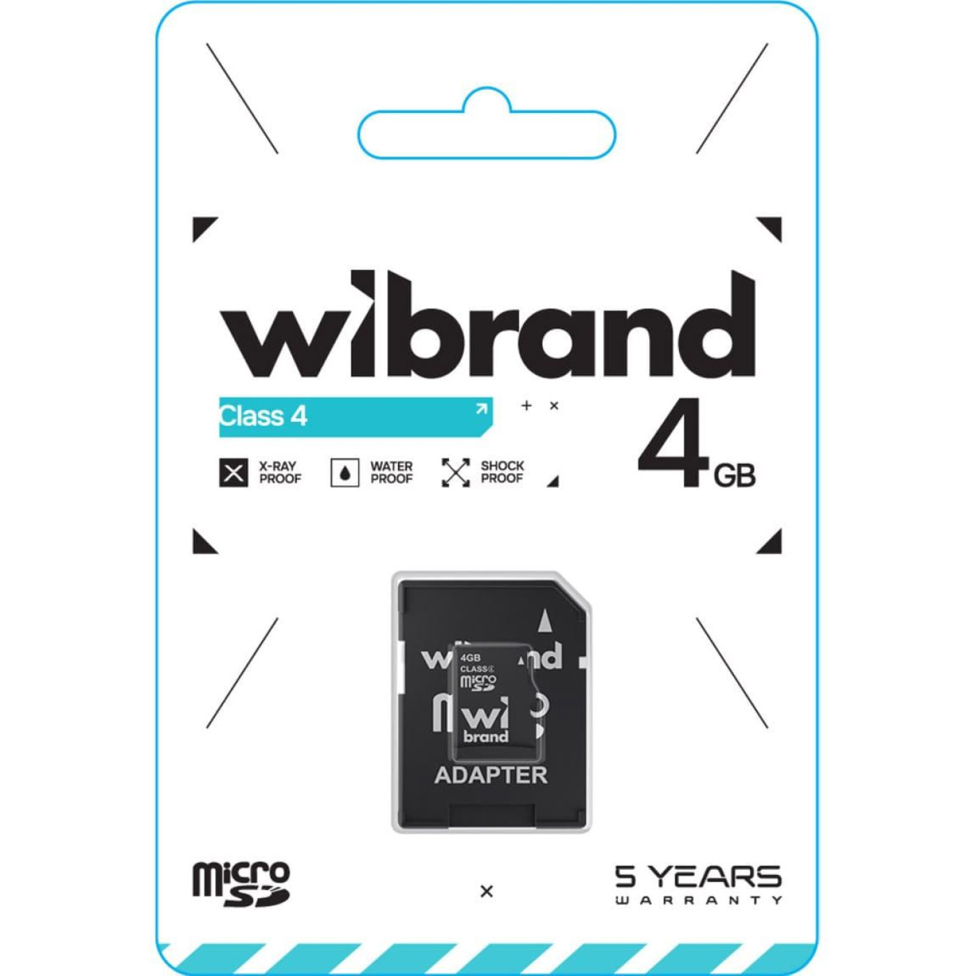 microSDHC Wibrand 4Gb class 4 (adapter SD)