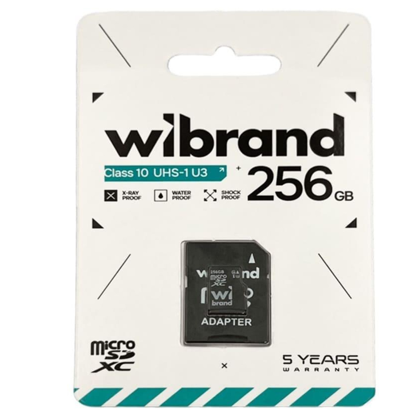 Карта памяти Wibrand microSDXC (UHS-1 U3) 256Gb class 10 (adapter SD) (WICDHU3/256GB-A)
