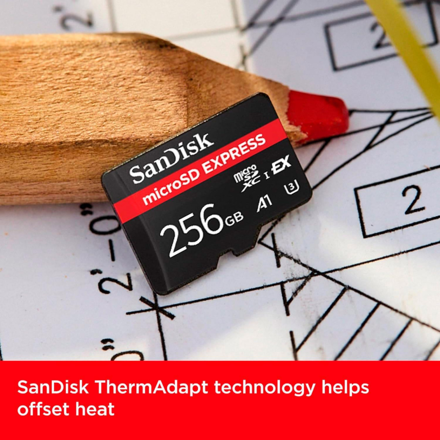 Карта пам'яті Sandisk 256GB microSDXC class 10 UHS-I U3 A1 Express (SDSQXFN-256G-GN4NN)
