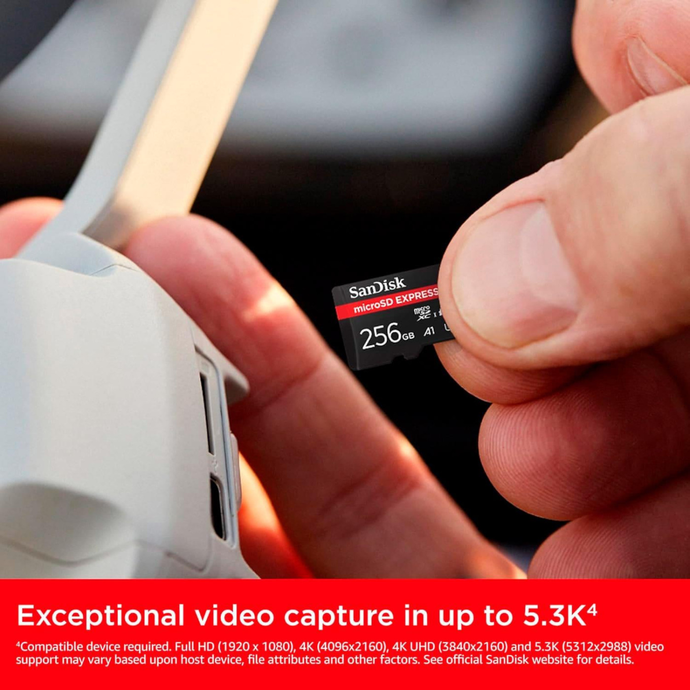Карта пам'яті Sandisk 256GB microSDXC class 10 UHS-I U3 A1 Express (SDSQXFN-256G-GN4NN)