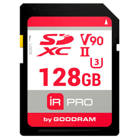 Карта пам'яті GoodRam Memory card Secure Digital 128Gb IRDM PRO SDXC V90 UHS-II U3 Retail (IRP-S9B0-1280R11)
