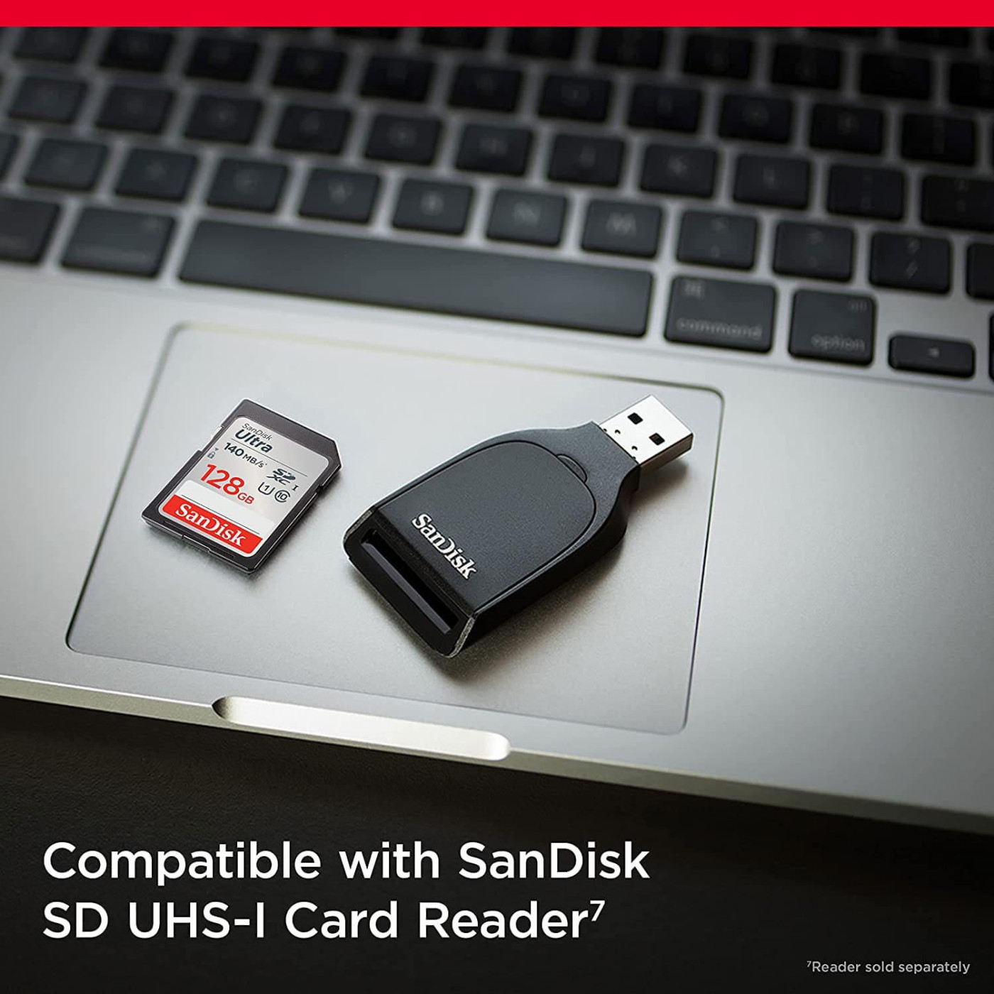 Карта пам'яті Sandisk 128GB SD C10 UHS-I R140MB/s Ultra (SDSDUNB-128G-GN6IN)