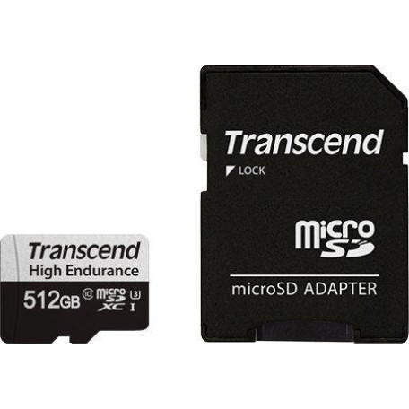 Карта памяти Transcend 512GB microSDXC class 10 UHS-I U3 High Endurance (TS512GUSD350V)