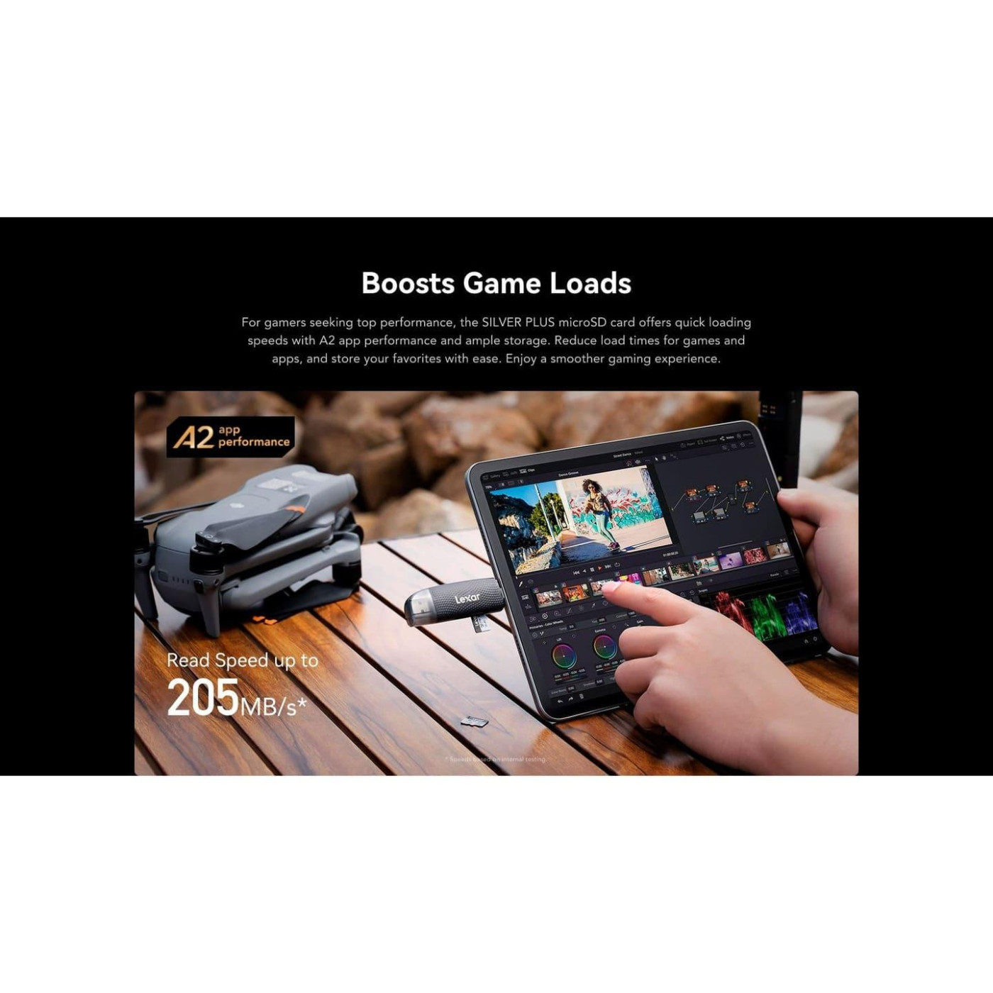 Карта пам’яти MICRO SDXC 512GB UHS-I LMSSIPL512G-BNANG LEXAR