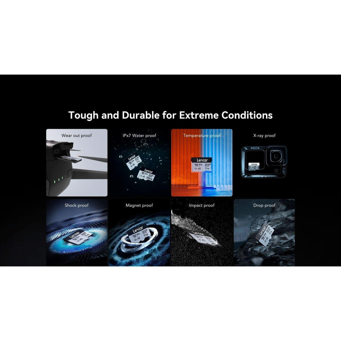 Карта пам’яти MICRO SDXC 512GB UHS-I LMSSIPL512G-BNANG LEXAR