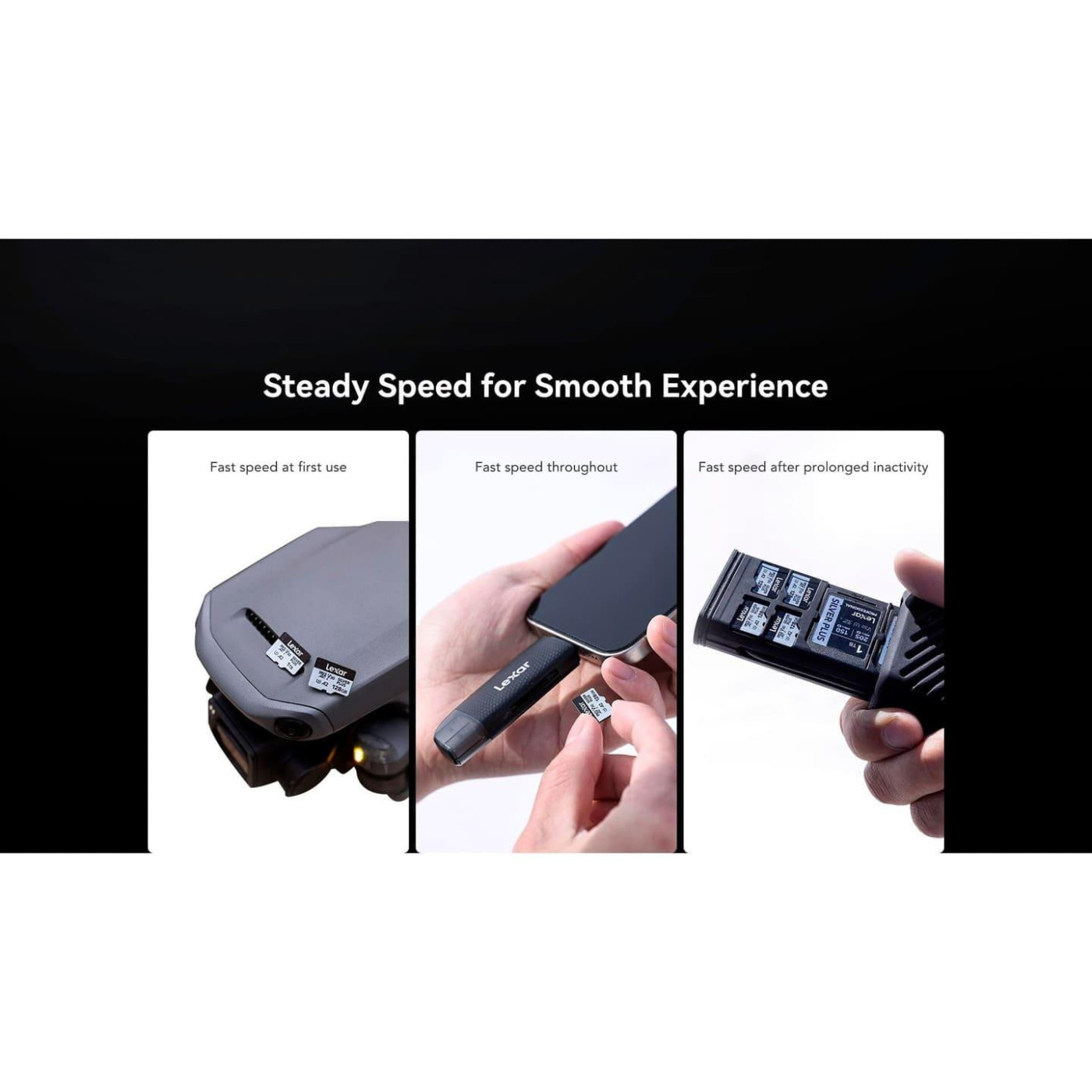 Карта пам’яти MICRO SDXC 512GB UHS-I LMSSIPL512G-BNANG LEXAR