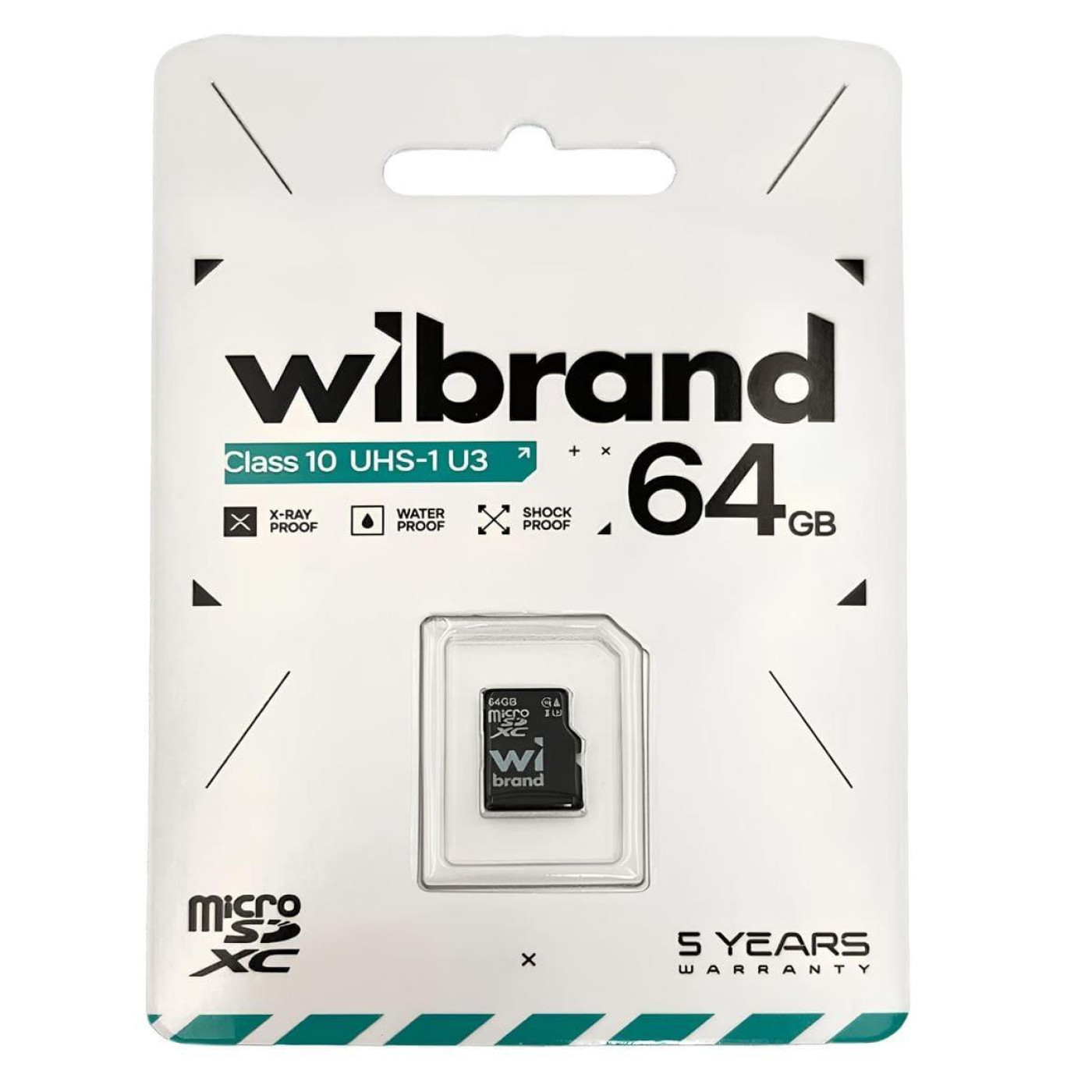 Карта пам'яті Wibrand microSDXC (UHS-1 U3) 64Gb class 10 (WICDXU3/64GB)