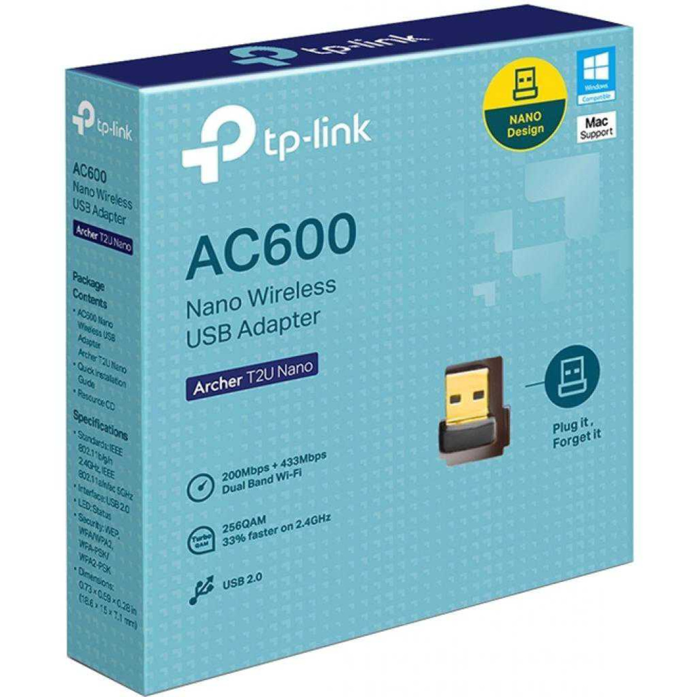 WiFi-адаптер TP-Link USB Archer T2U Nano (ARCHER T2U Nano)