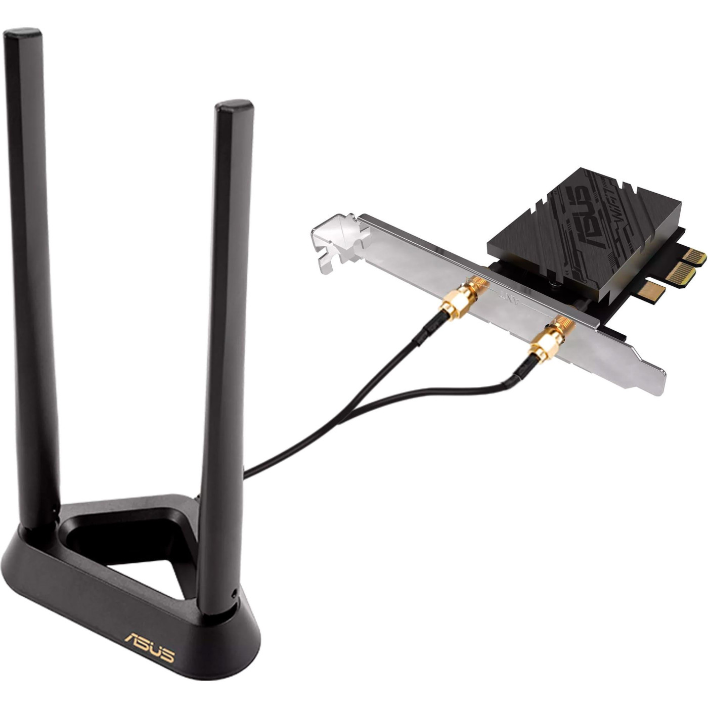WiFi-адаптер ASUS WiFi PCE-BE92BT BE9400, PCI-Express x1, BT5.4 (90IG08U0-MO0B00) U1