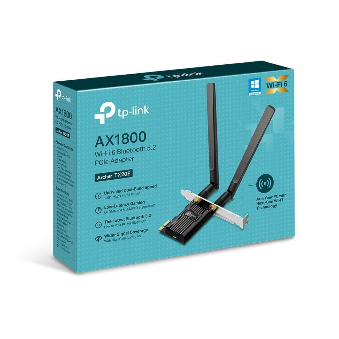 WiFi-адаптер TP-Link PCIe адаптер, Archer TX20E (ARCHER TX20E)