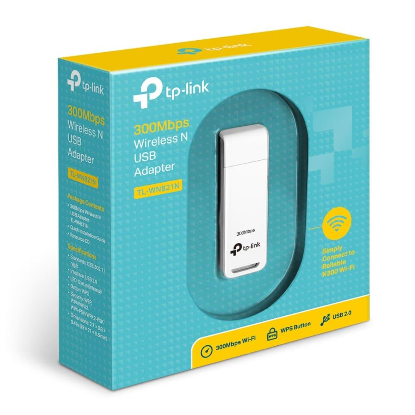 WiFi-адаптер TP-Link TL-WN821N USB 2.0 Wi-Fi 4 (N) (TL-WN821N)