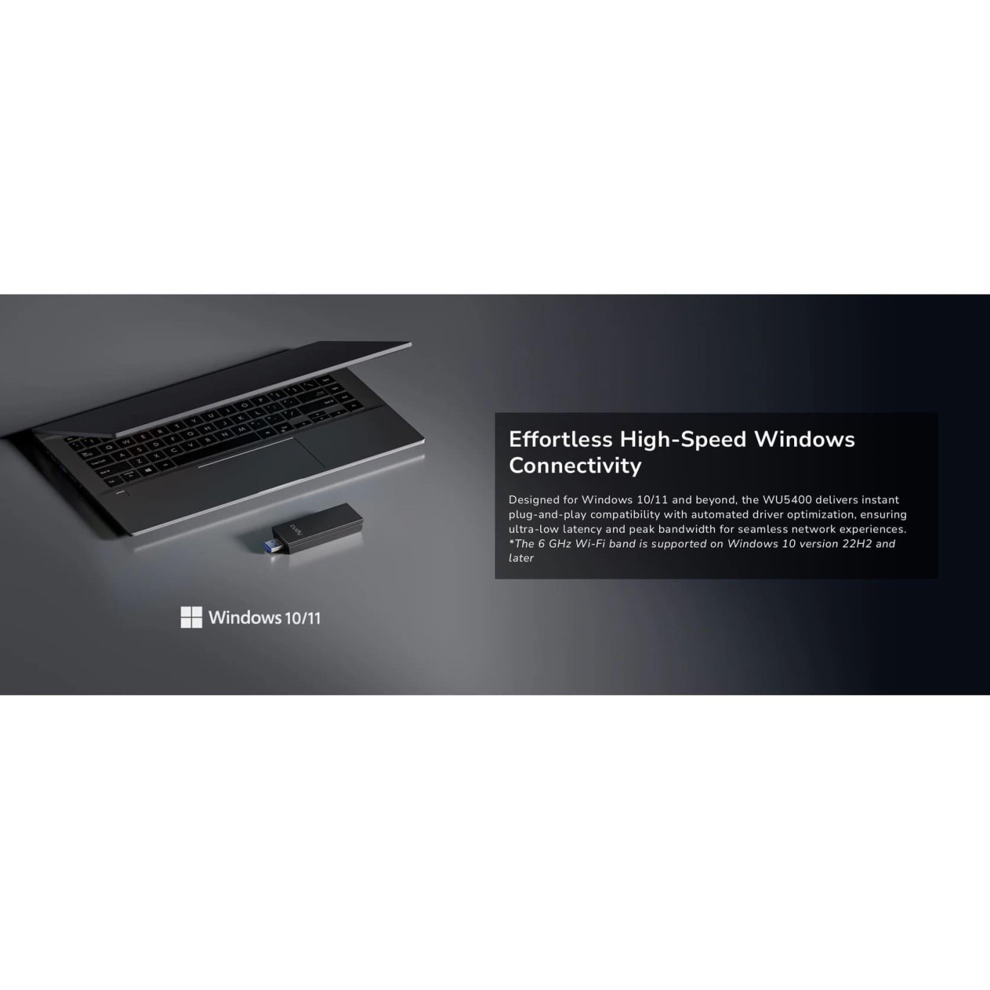 WiFi-адаптер Cudy WiFi WU5400, AX5400 Tri-Band Wi-Fi 6 / 6E (WU5400)