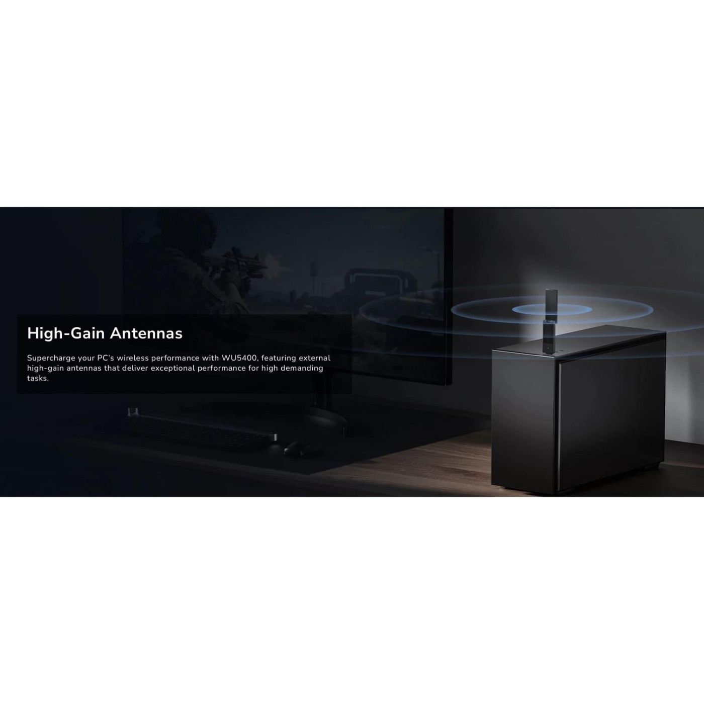 WiFi-адаптер Cudy WiFi WU5400, AX5400 Tri-Band Wi-Fi 6 / 6E (WU5400)