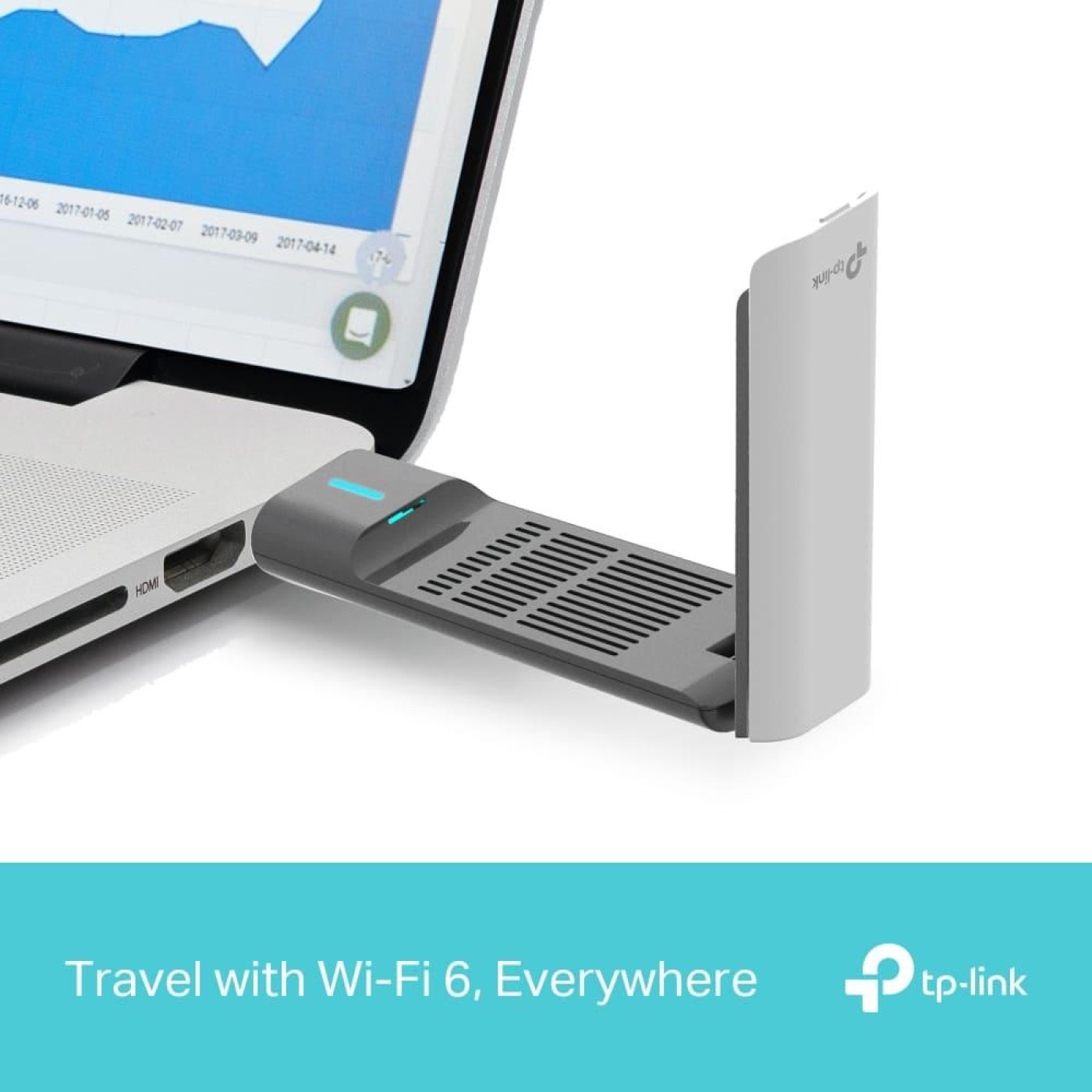 WiFi-адаптер TP-Link WiFi Archer TX50UH AX3000, USB 3.0 (ARCHER-TX50UH)