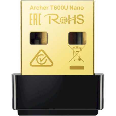 WiFi-адаптер TP-Link Archer T600U Nano USB 2.0 Wi-Fi 5 (AC) (Archer T600U Nano)
