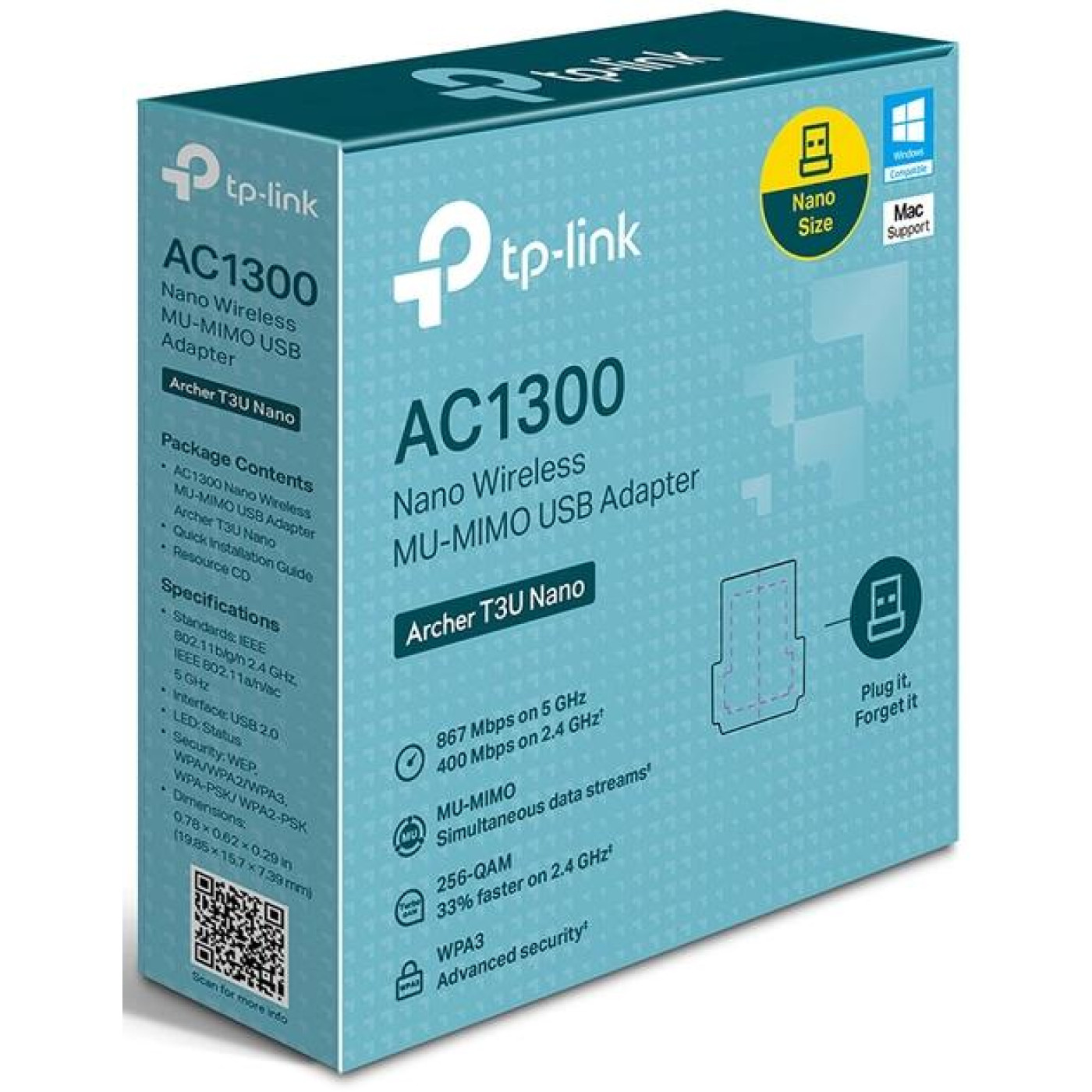 WiFi-адаптер TP-Link USB Archer T3U Nano (ARCHER T3U NANO)