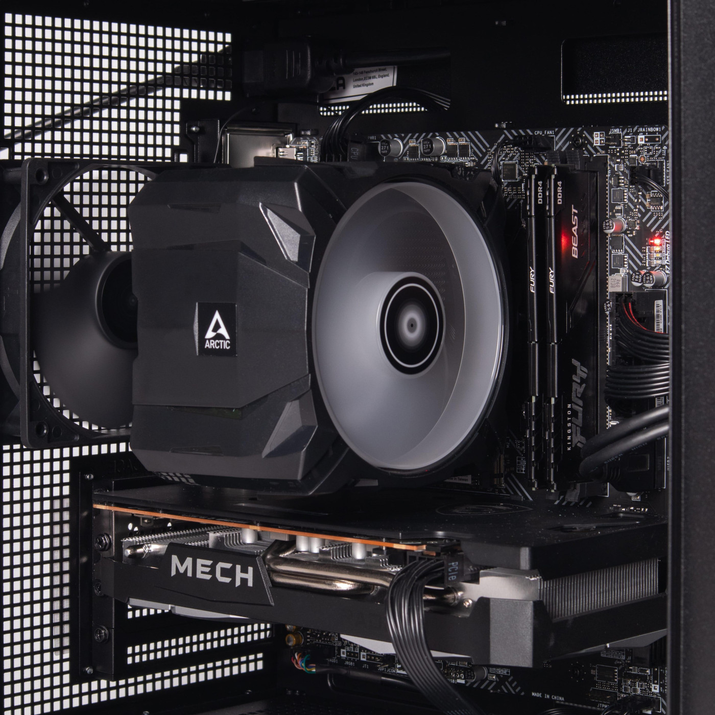 Компьютер CompX Master Prime Qube Black (RX 6600, Intel Core i3 12100F, DDR4 16 Гб, SSD 480 Гб)